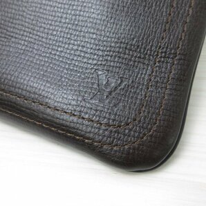 極美品 LOUIS VUITTON ルイヴィトン ユタ ポシェット シャウニー カフェ ショルダーバッグ バッグ M93452 レザー 茶 メンズ 70545Yの画像8