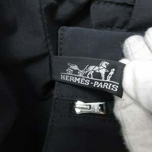 極美品 HERMES エルメス アカプルコ キャリーバッグMM キャリーケース バッグ キャンバス×レザー 黒 A4収納可 メンズ 70487の画像10