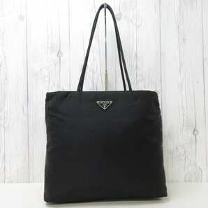 極美品 PRADA プラダ テスート トートバッグ ショルダーバッグ バッグ ナイロン 黒 A4収納可 68779Yの画像2