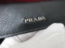 極美品 PRADA プラダ トートバッグ ハンドバッグ バッグ サフィアーノレザー 黒 A4収納可 70815_画像9