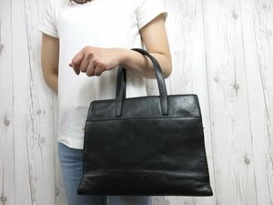 美品 LOEWE ロエベ アナグラム トートバッグ ハンドバッグ バッグ ナッパレザー 黒 70736