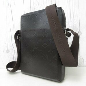 極美品 LOUIS VUITTON ルイヴィトン モノグラム グラセ ボビー カフェ ショルダーバッグ バッグ M46520 レザー 茶系 メンズ 70936Yの画像4