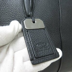 極美品 TOD'S トッズ トートバッグ ショルダーバッグ バッグ レザー 黒 A4収納可 70946Yの画像10