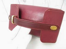 極美品 Cartier カルティエ マストライン ハンドバッグ バッグ レザー ボルドー 71176_画像6