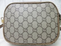 極美品 GUCCI グッチ オールドグッチ GGプラス ショルダーバッグ バッグ レザー 茶系 71111_画像10