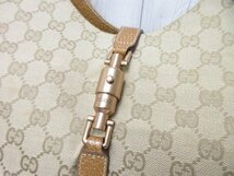 極美品 GUCCI グッチ ニュージャッキー GGキャンバス ハンドバッグ ショルダーバッグ バッグ キャンバス×レザー ベージュ×キャメル 71165_画像6