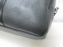 極美品 LOUIS VUITTON ルイヴィトン タイガ ケンダルPM アルドワーズ ボストンバッグ バッグ M30122 黒 A4可2WAY メンズ 70947Y_画像10