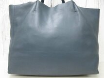 極美品 CELINE セリーヌ ホリゾンタルカバ トートバッグ ハンドバッグ ショルダーバッグ バッグ レザー ダスティーブルー A4可メンズ 71123_画像10