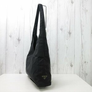 極美品 PRADA プラダ テスート ショルダーバッグ トートバッグ バッグ ナイロン×レザー 黒 71088の画像5