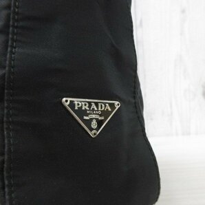 極美品 PRADA プラダ テスート ショルダーバッグ トートバッグ バッグ ナイロン×レザー 黒 71088の画像9