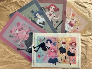 ぼっち・ざ・ろっく！展 クリアファイル 全5種 セット 会場限定 描き下ろしイラスト 後藤ひとり 結束バンド ぼっちざろっく