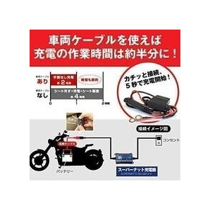 【2750円】即日匿名発送！新品 配達保証付！【常に満充電！】全自動 12V スーパーナット バイクバッテリー充電器 保証書付※箱無 ゆうパケ の画像4