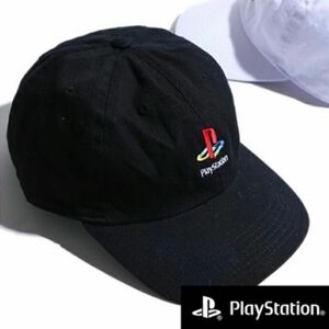 WEGOコラボ PlayStation プレイステーション キャップ 帽子 プレステ ウィゴー 初代 レトロ ブラック 黒色