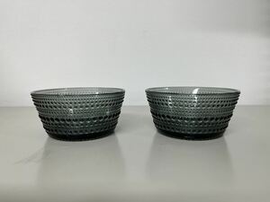 【新品】iittala イッタラ カステヘルミ ボウル 230ml ペア グレー