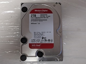 WESTERN DIGITAL Red WD20EFRX NX HA500 2TB 3.5インチ SATA HDD WD ウェスタンデジタル レッド NASware3.0【中古】