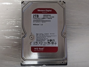 WESTERN DIGITAL Red WD20EFAX NX HA500 2TB 3.5インチ SATA HDD WD ウェスタンデジタル レッド NASware3.0【中古】①