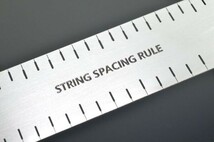 【ギターTool】 ナット製作治具 弦間隔スケール / ナットスケール スロットファイル 溝定規 ナットスペースゲージ String Spacing Rule_画像2
