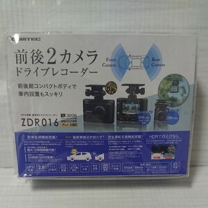 ZDR016 コムテック 前後2カメラドライブレコーダー 新品未使用品 COMTEC 