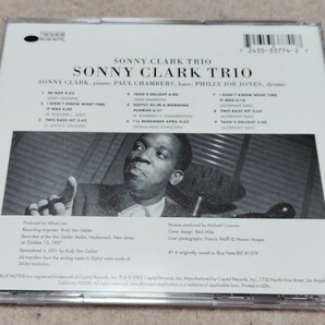 【RVG 名盤シリーズ】SONNY CLARK / SONNY CLARK TRIO ソニー・クラーク THE RUDY VAN GELDER EDITION VANGELDER ケース新品交換済の画像2