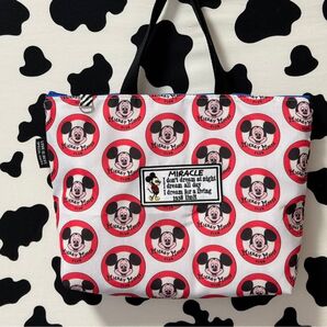 ディズニー キャラクター お弁当 バッグ ランチバッグ ビンテージシーツ 輸入生地 ハンドメイド アメキャラ 古着
