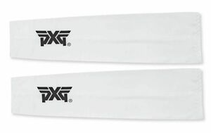 【新品】PXG ゴルフ メンズアームカバー ホワイト 冷感アームカバー スポーツ用アームスリーブ アイスシルク 吸汗 速乾 紫外線