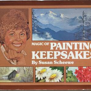 送料無料■ARTBOOK_OUTLET■2-102★ 激レア スーザンシーウィー 1985年 MAGIC OF PAINTING KEEPSAKES Susan Scheewe TOLE トール 図案 貴重