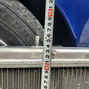 S13 180SX シルビア 大容量 アルミラジエーター ラジエター ドリフト S15S14200sx スカイライン323334 ジャンク1円スタートの画像5