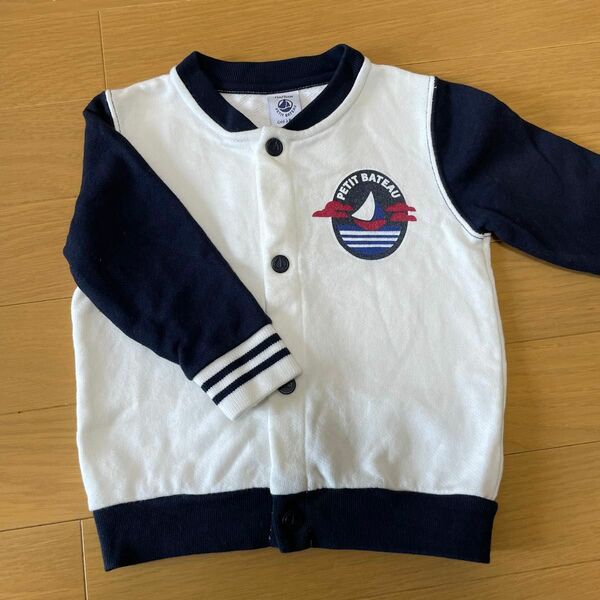 プチバトー　PETITBATEAU ブルゾン　ジャケット　スウェット　12m 74cm