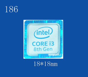 即決186【 CORE i3 8th Gen 】エンブレムシール追加同梱発送OK■ 条件付き送料無料 未使用