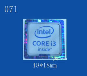  prompt decision 071[ intel CORE i3 ] emblem seal addition including in a package shipping OK# conditions attaching free shipping 