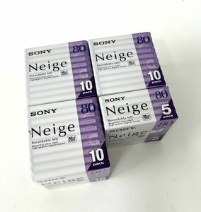 ○ 未使用未開封 SONY Neige 80 35枚 Mini Disc MD 録音用ミニディスク 80分 ソニー MDディスク 