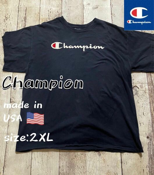 チャンピオン champion authentic athleticwear Tシャツ 半袖Tシャツ 2XL カレッジtシャツ　