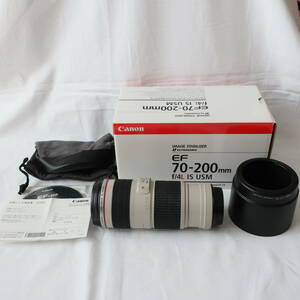 キヤノン 望遠ズームレンズ　Canon EF70-200mm F4L IS USM 箱付き美品