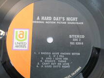 R58 ●THE BEATLES US盤 LPレコード 「A HARD DAY'S NIGHT」米盤 UAS 6366 ビートルズ　洋楽ロック_画像4