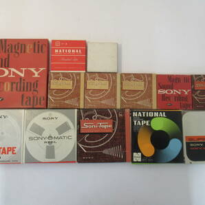 U33 ●オープン リール テープ 13個まとめ ソニー sony magnetic sound recording tape soni-tape NATIONAL の画像1