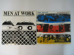 B82●MEN AT WORK / THE POLICE 国内盤LPレコード 2組セット 洋楽　メンアットワーク　ザ・ポリス ロック ニューウェーブ