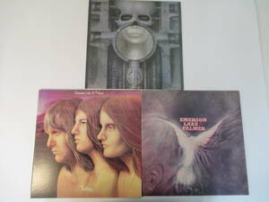 B80●Emerson Lake & Palmer 国内盤LPレコード　3組まとめ『Trilogy』『BRAIN SALAD SURGERY』　洋楽 ROCK ロック　