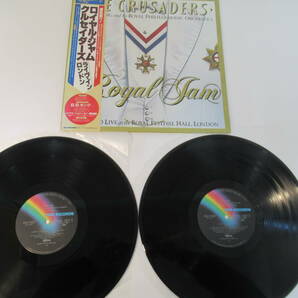 B68●THE CRUSADERS 国内盤 LPレコード 2組セット ※帯付き『Royal Jam』『STANDING TALL』クルセイダーズ フュージョン BBキング の画像2