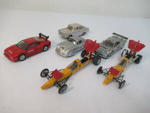 B53●ミニカー 6台まとめ　ASAHI TOY、Maisto、POLI TOYS、DRAGSTER、HIGH SPEED、など　