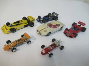 B51●ミニカー Tekno / EIDAI 　日本、ドイツ製 レーシングカー6台まとめ　Wolf WR-1、monza GT、BRABHAM BT45B など　エーダイ　テクノ