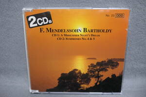 ★同梱発送不可★中古CD / 2CD / メンデルスゾーン / MENDELSSOHN / 真夏の夜の夢 / 交響曲第４番・第５番