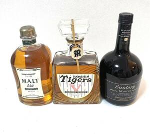 古酒 未開栓 おまとめ売り 阪神タイガース HANSHIN Tigers BLENDED WHISKY MALT CLUB NIKKA 1934 SUNTORY サントリー スペシャルリザーブ