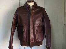 アヴィレックス TYPE A-2 AVIREX LTD ニュージーランド産馬革 40 極上/AERO LEATHER CLOTHING_画像2