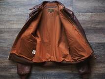 アヴィレックス TYPE A-2 AVIREX LTD ニュージーランド産馬革 40 極上/AERO LEATHER CLOTHING_画像8