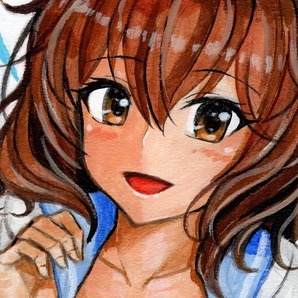 同人手描き イラスト ユーフォニアム 黄前久美子 B5 水彩の画像1