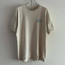 mont-bell モンベル オーシャングリーン プリント Tシャツ XL ロゴプリント バックプリント アウトドア 古着 大きいサイズ 392139902_画像3