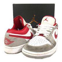 NIKE ナイキ 品番 DC6991-016 AIR JORDAN 1 LOW SE エアジョーダン シューズ ホワイト グレー サイズUS10＝28cm 正規品 / 32409_画像1