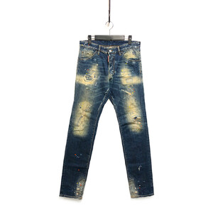 DSQUARED2 ディースクエアード 品番 S71LB0009 Cool guy jean ダメージ加工 デニムパンツ インディゴ サイズ46 正規品 / 32984