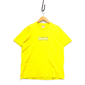 SUPREME シュプリーム 19AW Bandana Box Logo Tee バンダナ ボックスロゴ 半袖Ｔシャツ イエロー サイズM 正規品 / 32980