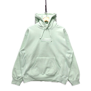 SUPREME シュプリーム 23AW BOX Logo Hooded Sweatshirt BOXロゴ スウェット パーカー ライトグリーン サイズM 正規品 / 33184